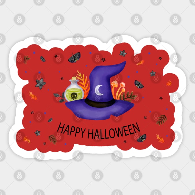 Happy Halloween Sticker by Mako Design 